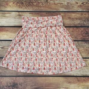 Woolrich Skirt Coral Floral Slip On Skater Medium Athletic Stretch Activewear